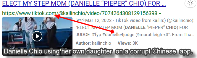 Danielle Pieper-Chio tied to Chinese Weapon